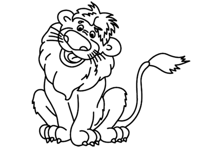 Coloriage Lion 03 – 10doigts.fr
