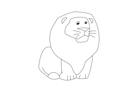 Coloriage Lion 06 – 10doigts.fr