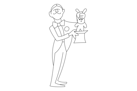 Coloriage Magicien 02 – 10doigts.fr