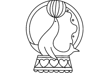 Coloriage Otarie 03 – 10doigts.fr