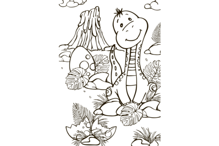 Coloriage Dinausores12 – 10doigts.fr