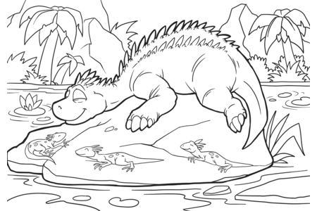 Coloriage Dinausores15 – 10doigts.fr