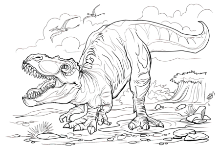 Coloriage Dinausores16 – 10doigts.fr