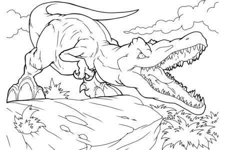 Coloriage Dinausores8 – 10doigts.fr