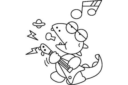 Coloriage Dinosaure 06 – 10doigts.fr