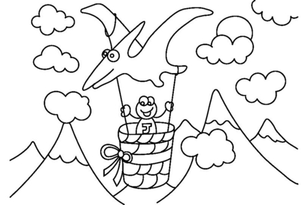 Coloriage Dinosaure 07 – 10doigts.fr