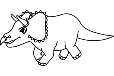 Coloriage Dinosaure 12 – 10doigts.fr