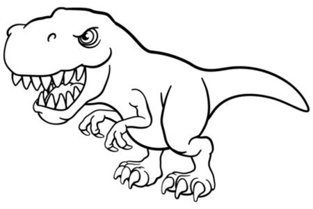 Coloriage Dinosaure 20 – 10doigts.fr