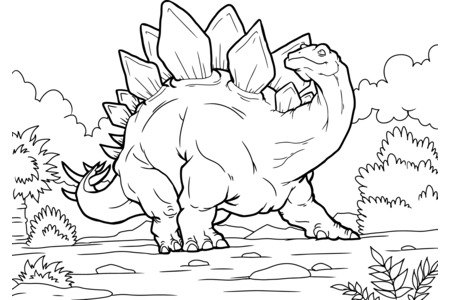 Coloriage Dinosaure 26 – 10doigts.fr