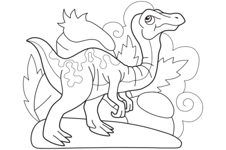 Coloriage Dinosaure 28 – 10doigts.fr