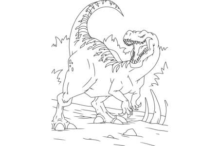 Coloriage Dinosaure 32 – 10doigts.fr