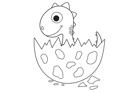 Coloriage Dinosaure 42 – 10doigts.fr