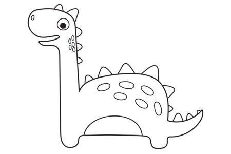 Coloriage Dinosaure 43 – 10doigts.fr