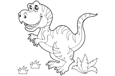 Coloriage Dinosaure 58 – 10doigts.fr