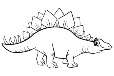Coloriage Dinosaure 61 – 10doigts.fr