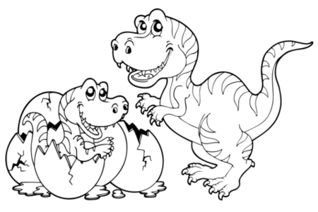 Coloriage Dinosaure 65 – 10doigts.fr