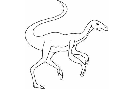 Coloriage Elmisaurus – 10doigts.fr