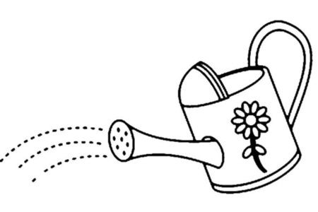 Coloriage Arrosoir 01 – 10doigts.fr