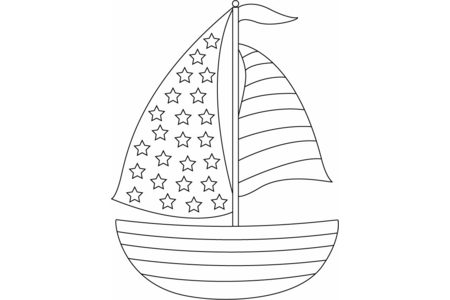 Coloriage Bateau 03 – 10doigts.fr