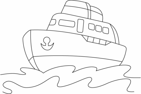 Coloriage Bateau 10 – 10doigts.fr