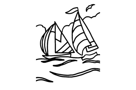 Coloriage Bateau 15 – 10doigts.fr