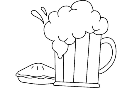 Coloriage Bière 01 – 10doigts.fr