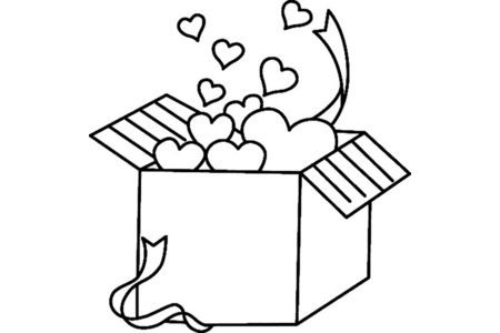 Coloriage Boîte 01 – 10doigts.fr