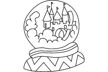 Coloriage Boule en verre 01 – 10doigts.fr