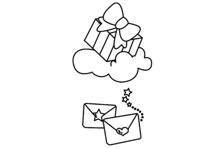 Coloriage Cadeau 01 – 10doigts.fr