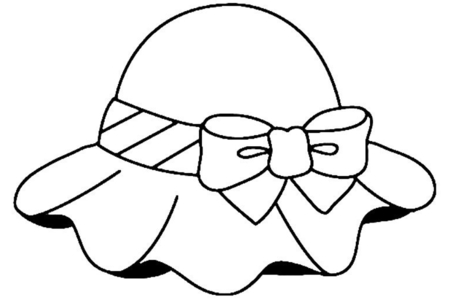 Coloriage Chapeau 01 – 10doigts.fr