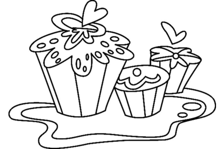 Coloriage Gâteau 04 – 10doigts.fr