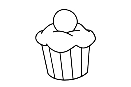 Coloriage Gâteau 14 – 10doigts.fr