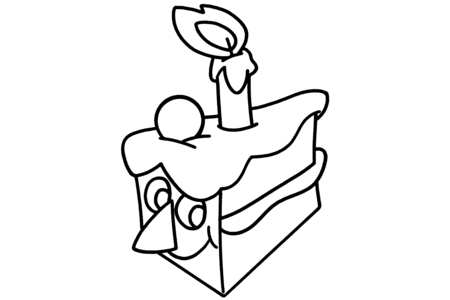 Coloriage Gâteau 15 – 10doigts.fr