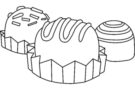 Coloriage Gâteau 17 – 10doigts.fr