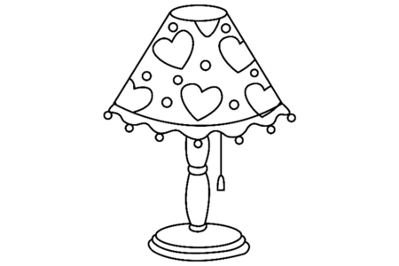 Coloriage Lampe 01 – 10doigts.fr