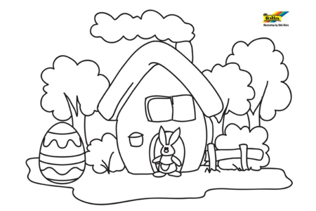 Coloriage Maison 8 – 10doigts.fr