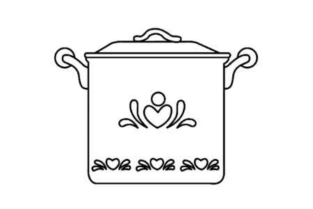 Coloriage Marmite 01 – 10doigts.fr