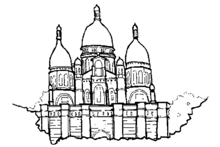 Coloriage Montmartre – 10doigts.fr