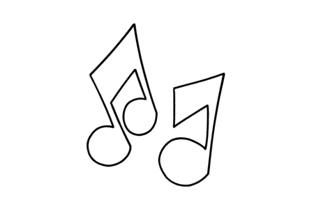 Coloriage Notes de musique 01 – 10doigts.fr