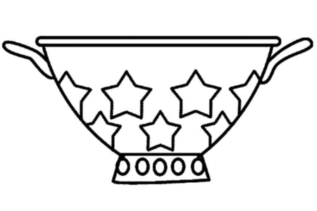 Coloriage Passoire 01 – 10doigts.fr