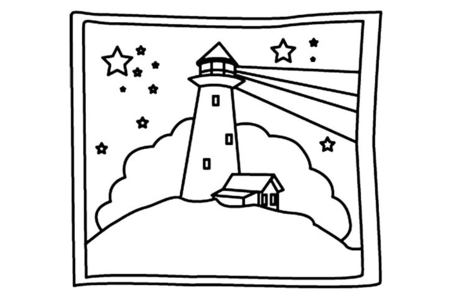 Coloriage Phare 02 – 10doigts.fr