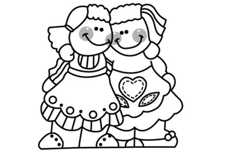 Coloriage Poupée 03 – 10doigts.fr