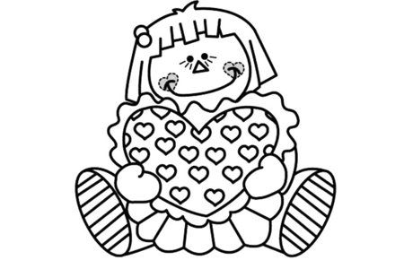 Coloriage Poupée 04 – 10doigts.fr