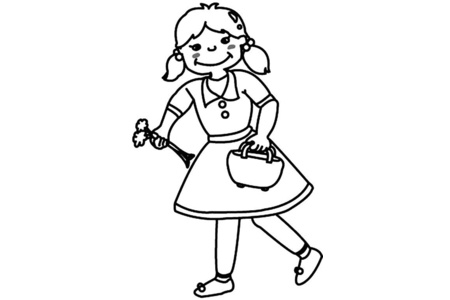 Coloriage Poupée 06 – 10doigts.fr