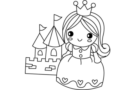 Coloriage Poupée 15 – 10doigts.fr