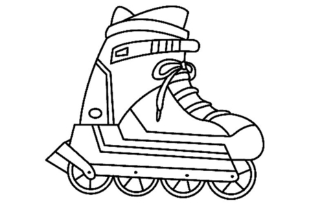 Coloriage Roller 01 – 10doigts.fr