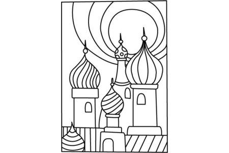 Coloriage Saint Petersbourg – 10doigts.fr