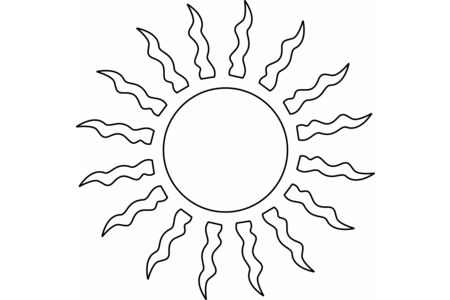 Coloriage Soleil 04 – 10doigts.fr