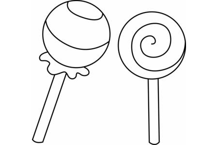 Coloriage Sucette 02 – 10doigts.fr