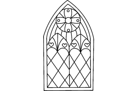 Coloriage Vitrail 01 – 10doigts.fr